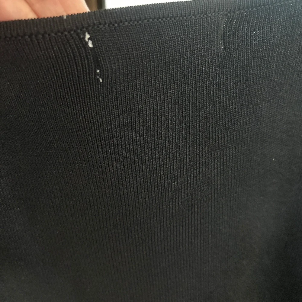 Express x Negin Mirsalehi Puff Sleeve Fitted Dress - Black Size S - Picture 9 of 9